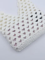 Crochet Mesh Mini Bag – White