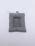 Black & White Plaid Photo Card Sleeve – DIY Pendant & Bag Tag