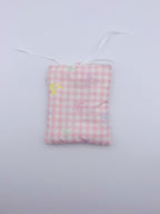 Pink Plaid Photo Card Sleeve – DIY Pendant & Bag Tag