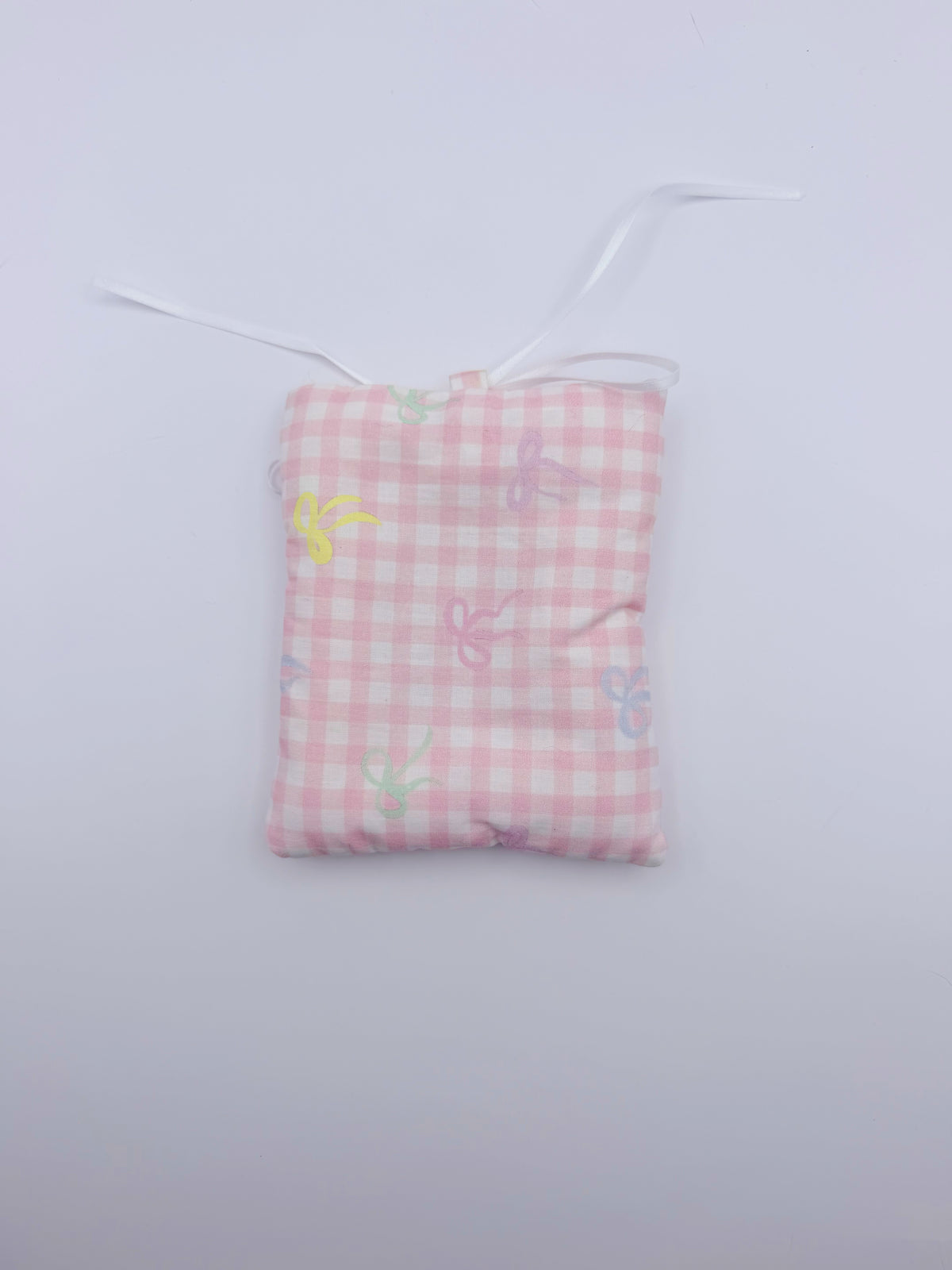 Pink Plaid Photo Card Sleeve – DIY Pendant & Bag Tag