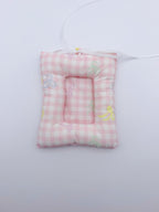 Pink Plaid Photo Card Sleeve – DIY Pendant & Bag Tag