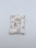 Purple Floral Photo Card Sleeve – DIY Pendant & Bag Tag