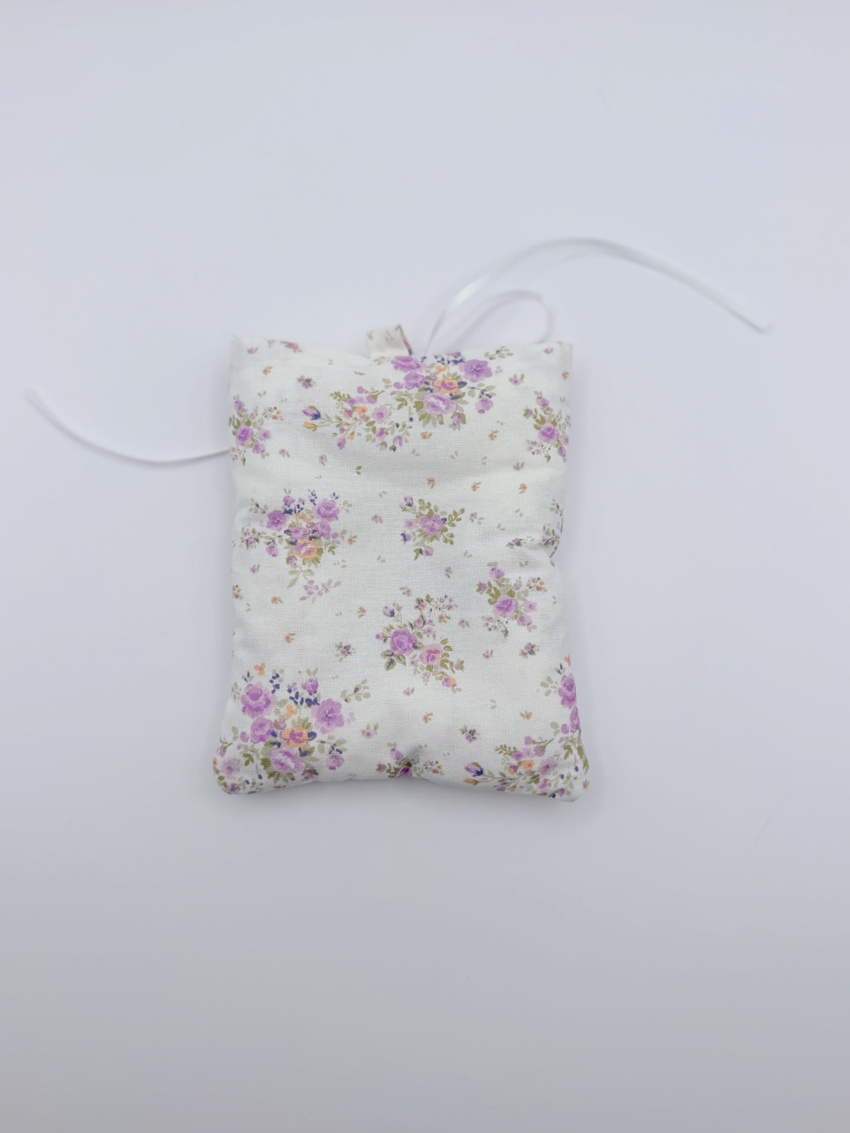 Purple Floral Photo Card Sleeve – DIY Pendant & Bag Tag
