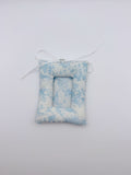 Sky Blue Floral Photo Card Sleeve – DIY Pendant & Bag Tag