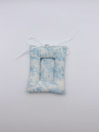 Sky Blue Floral Photo Card Sleeve – DIY Pendant & Bag Tag