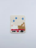 Crochet Cat with Glasses Coaster – Handmade Pixel Art Tapestry
