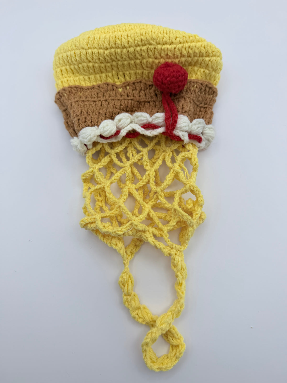 Crochet Cherry Pudding Bag