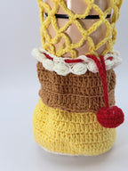 Crochet Cherry Pudding Bag