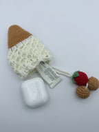 Crochet Ice Cream Cone Charm