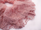 Layered Lace Scrunchie – Dusty Rose