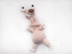 Ugly Squirrel Amigurumi – Cream White Wobbly-Neck Crochet Figurine & Bag Charm