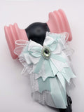 K-Pop Lightstick Bow Decoration – Mint & White
