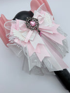 K-Pop Lightstick Bow Decoration – Pink & White